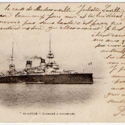 CPA - Marine Militaire -"ST-LOUIS " Cuirasse A TOURELLES -N°1241