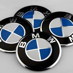 Lot de 4 Stickers Cache Moyeu Centre Roue Wheel Center Hub Caps BMW 56mm