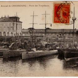 CPA - Arsenal CHERBOURG - Poste des Torpilleurs N°1229