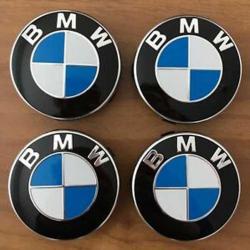 Lot de 4 Centre de Roue Moyeu Wheel cap Voiture BMW Diamètre 56mm