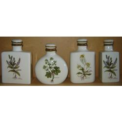 lot de 4 bouteille en céramique motif fleur
