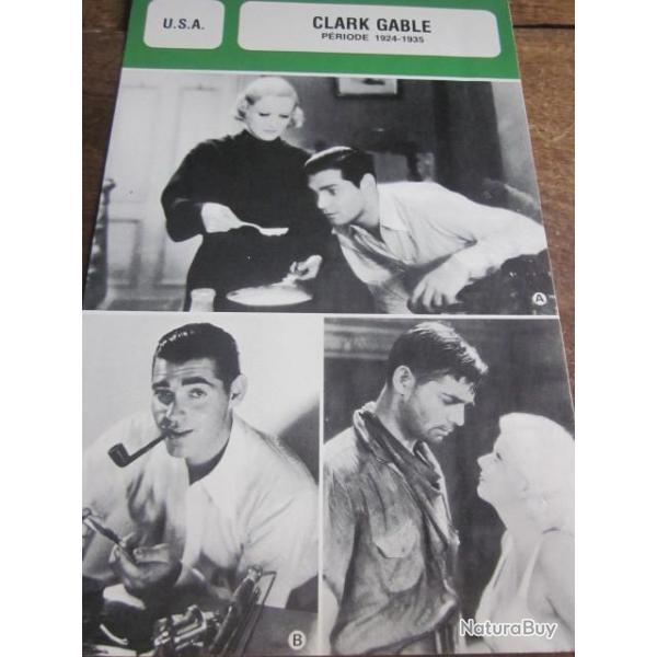 fiche cinema  clark gable