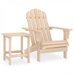 Chaise de jardin Adirondack avec table Bois de sapin massif 315922