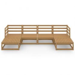 Salon de jardin 6 pcs Bois de pin massif 3076067