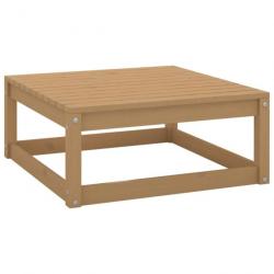 Repose-pied de jardin 70x70x30cm Marron miel Bois de pin solide 805673