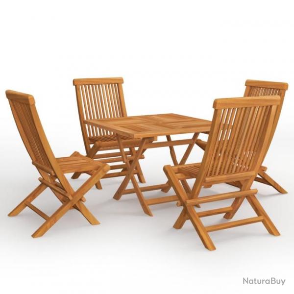 Salon de jardin 5 pcs Bois de teck massif 3059583