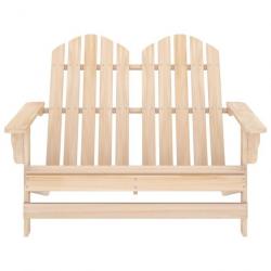 Chaise de jardin Adirondack 2 places Bois de sapin massif