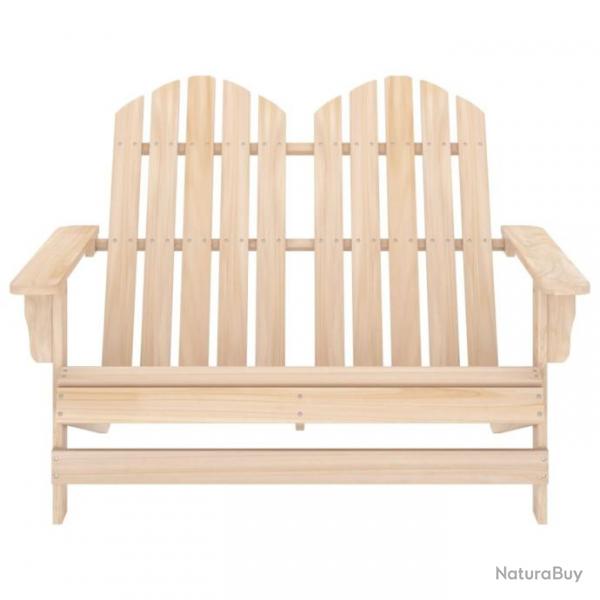 Chaise de jardin Adirondack 2 places Bois de sapin massif