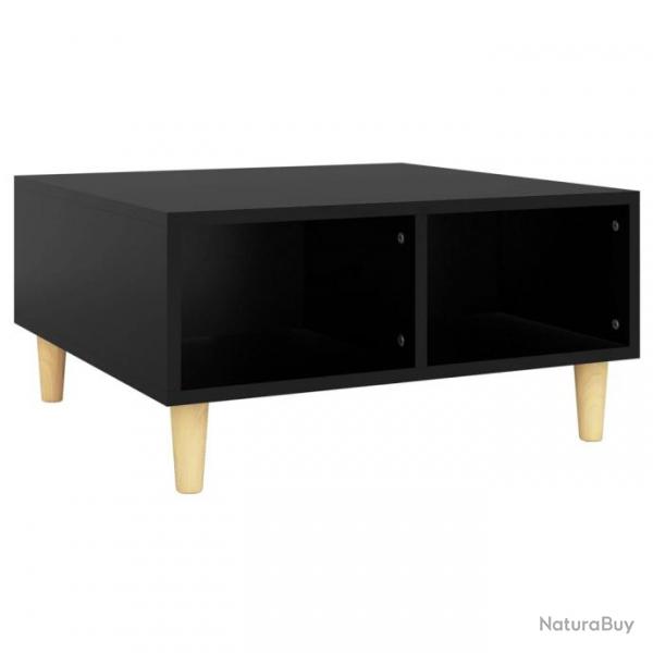 Table basse Noir 60x60x30 cm Agglomr 805978