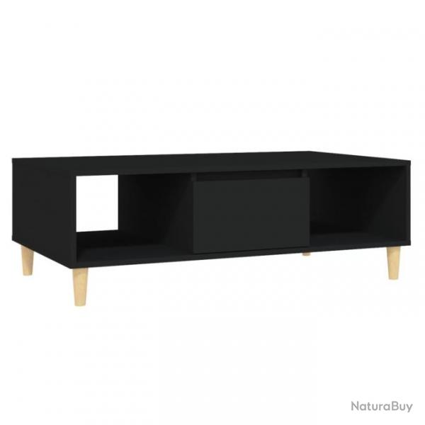 Table basse Noir 103,5x60x35 cm Agglomr 806014