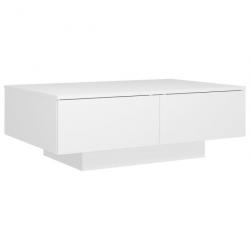 Table basse Blanc 90x60x31 cm Aggloméré 804175