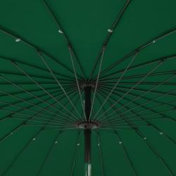 Parasol d'extérieur avec mât en aluminium 270 cm Vert 47304