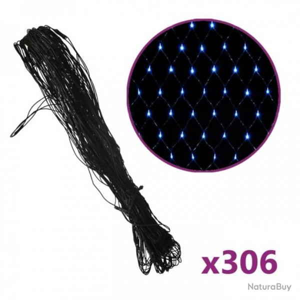 Filet lumineux bleu de Nol 3x3 m 306 LED Intrieur/extrieur 328780