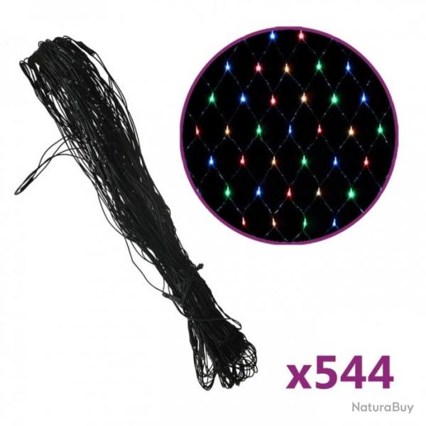 Filet lumineux color de Nol 4x4 m 544 LED Intrieur/extrieur 328785