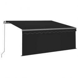 Store Auvent rétractable manuel avec store 3,5x2,5 m Anthracite 3069399