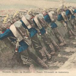 CARTE POSTALE - DEUTSCHE ARMEE IM MANOVER - ARMEE ALLEMANDE EN MANOEUVRES N°029