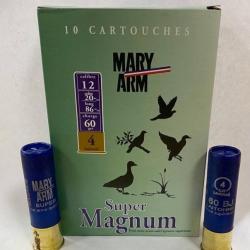 10 CARTOUCHES MARY ARM SUPER MAGNUM CAL 12 PLOMB 4