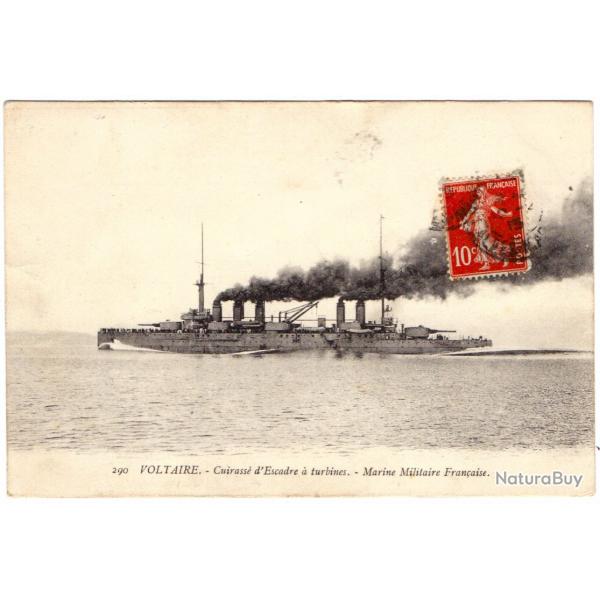 CPA - MARINE Militaire Franaise  - VOLTAIRE - Cuirasse d'Escadre a turbines - N934