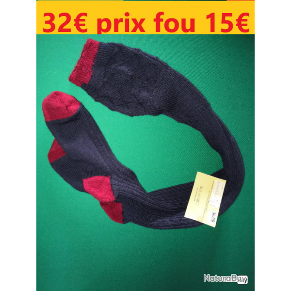 Chaussettes Hautes DXO BLEUES ROUGES trs hautes  PT 46/48    DXO810-46JS