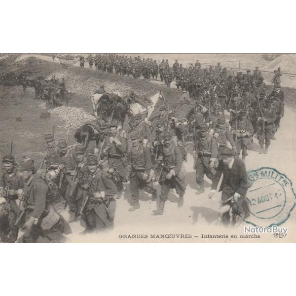 CPA- Grandes Manoeuvres - L'Infanterie en Marche N183