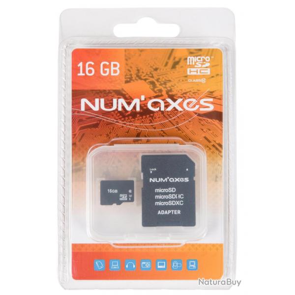 CARTE MMOIRE SD / MICRO SD NUM'AXES 16 Go