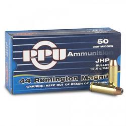 250 Cartouches Partizan PPU Cal. 44 Remington Magnum 240GR JHP
