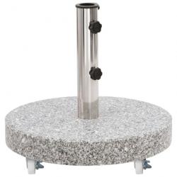 Socle de parasol Granite 30 kg Rond Gris 48562