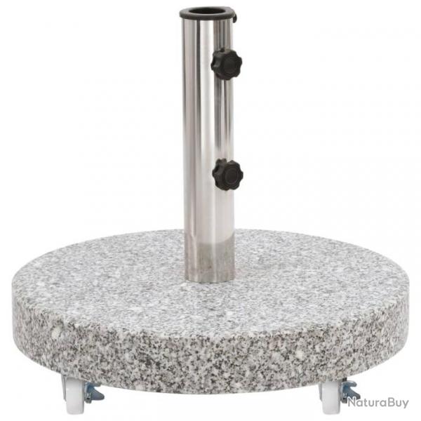 Socle de parasol Granite 30 kg Rond Gris 48562