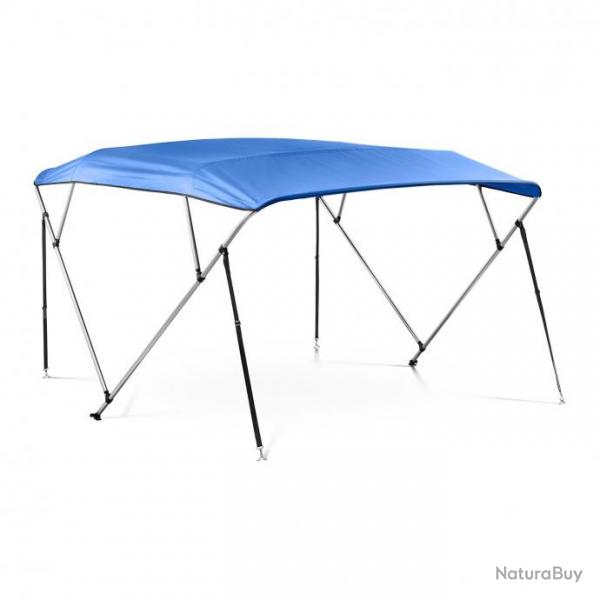 Bimini bateau - 4 arceaux - 244 x 200  213 x 140 (LxlxH) cm - Bleu marin-227