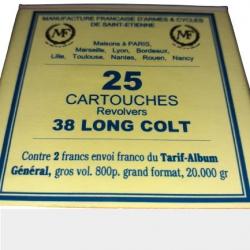 38 LC ou 38 long Colt : Reproduction boite cartouches (vide) MFA 8496536