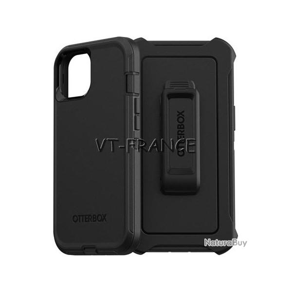 Coque Anti Choc Otterbox Defender pour iPhone, Couleur: Noir, Smartphone: iPhone 13 Pro