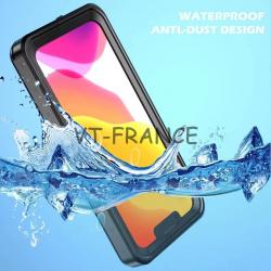 RedPepper Coque Etanche Anti Choc pour iPhone, Couleur: Noir, Smartphone: iPhone 13