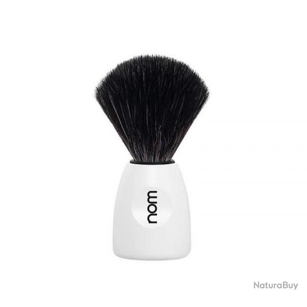 Blaireau "Lasse", Couleur blanc, Poils fibre synthtique noire [Nom]