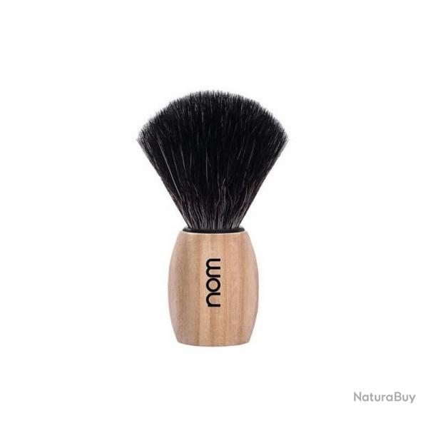 Blaireau "Ole", Manche frne naturel, Poils fibre synthtique noire