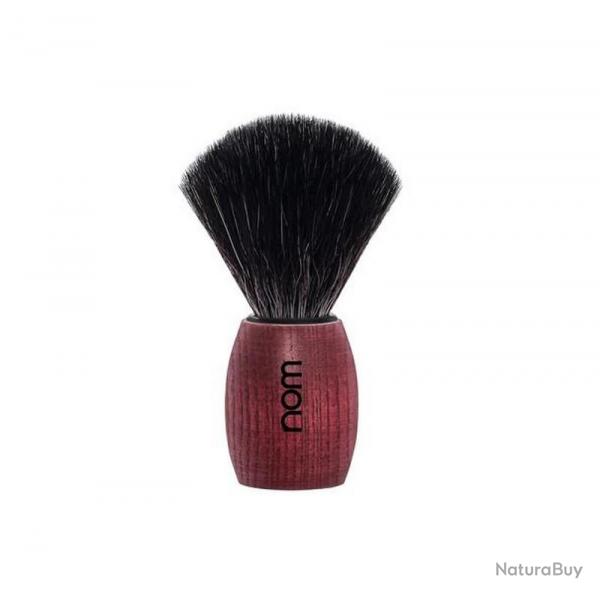 Blaireau "Ole", Manche frne rouge, Poils fibre synthtique noire