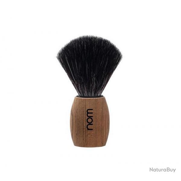 Blaireau "Ole", Manche pica naturel, Poils fibre synthtique noire