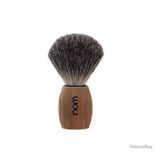 Blaireau "Ole", Manche pica naturel, Poils pur noir