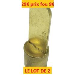 LOT DE 2 Petits pipets métal pour trompe ELLESS  petit modèle L 27 mm Ø 10.5           P15004-3