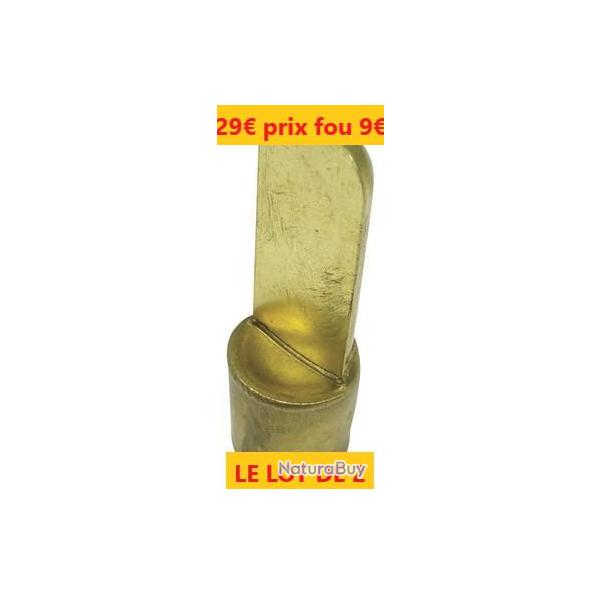 LOT DE 2 Petits pipets mtal pour trompe ELLESS  petit modle L 27 mm  10.5           P15004-3