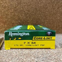 2 Boites Balles Remington Core-Lokt cal.7X64 175GR PSP CL