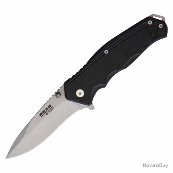 Couteau pliant Sideliner Linerlock Black G10 Bear Edge - Noir