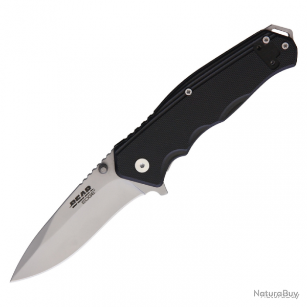 BLACK FRIDAY Couteau pliant Bear Edge SIDELINER Linerlock BLACK G10 Noir