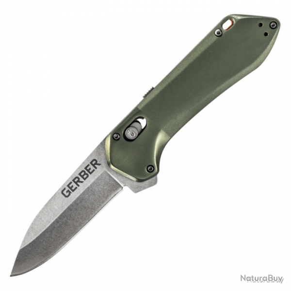 Couteau pliant Highbrow Pivot Lock A/O Green Gerber - Vert olive