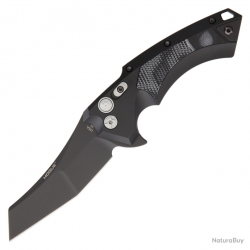 Couteau pliant X5 Button Lock Wharncliffe Hogue - Noir