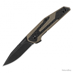 Couteau pliant Fraxion Linerlock Tan Kershaw - Coyote