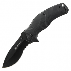 Couteau pliant Black Ops Linerlock A/O S&W - Noir