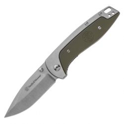 Couteau pliant Freighter Linerlock Green S&W - Vert olive