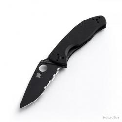 Couteau pliant Tenacious Linerlock Serrated Spyderco