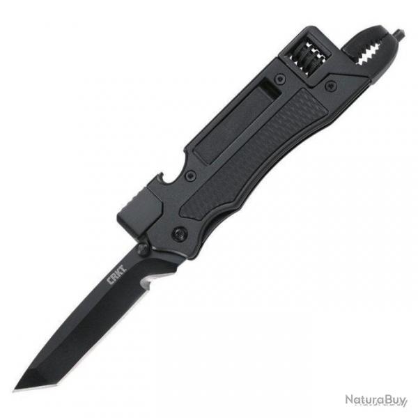 Couteau multifonctions Septimo Multi-Tool Linerlock CRKT - Noir