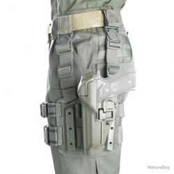 Holster de cuisse Serpa L2 Tactical Beretta 92 Blackhawk - Vert foliage - Sig 220/226 - Gaucher